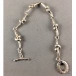 A genuine Links of London silver knot bracelet