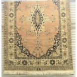 A Iranian Carpet Beige/Cream/Blue 290 x 195 cm