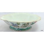An Chinese porcelain side dish 19th century 7 x 24 x 14cm