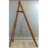 A vintage painters ladder with a pot step 190cm high
