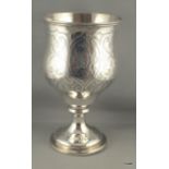 Silver hallmarked challis cup Marked London 1867 19cm high 272g