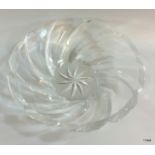 A large Lalique glass fruit bowl 36cm