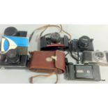 5 x vintage cameras including super rolls 35mm