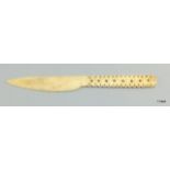 Napoleonic prisoner of war carved bone knife