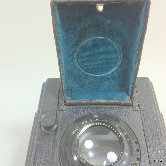 A plate camera with plates with Zeiss Triotar lens - Image 8 of 9