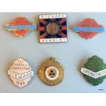 A collection of 6 Football Steward badges to include 1966, 1967 and World championship Jules Rimet