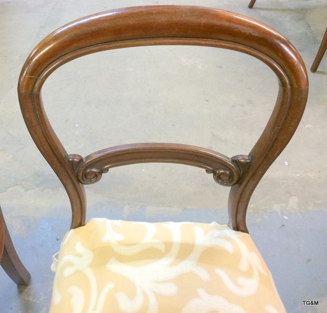 A pair of miscellaneous Edwardian chairs - Image 3 of 3