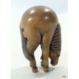 Carved Netsuke in the form of a horse