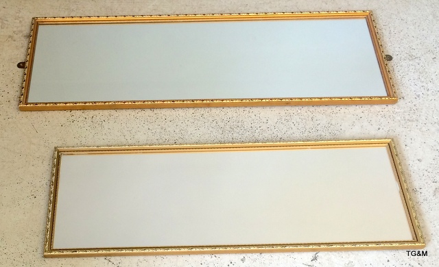 A pair of gilt wall mirrors - Image 2 of 4