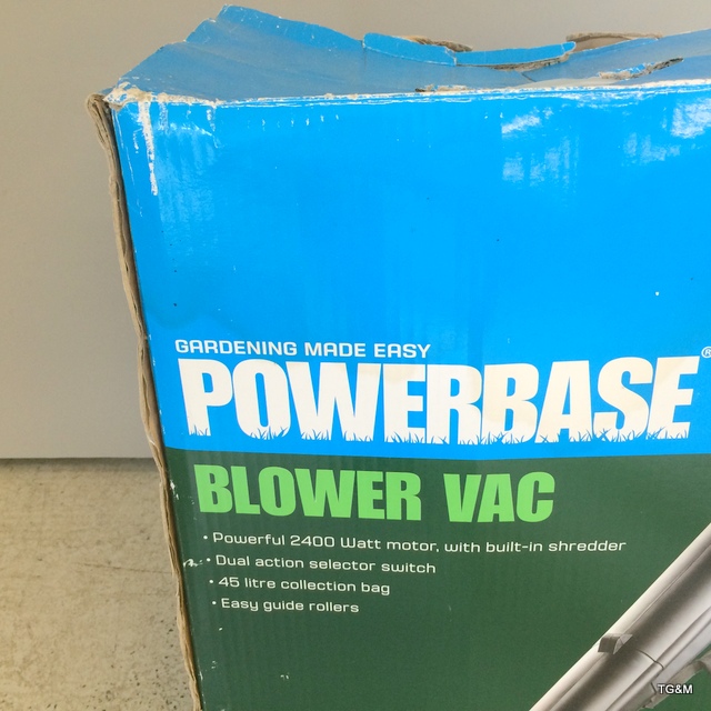 Power base leaf blower black and decker work mate and 4 garden collapsible chairs - Image 2 of 6