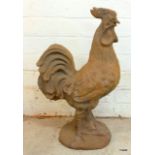 Cast iron cockerel