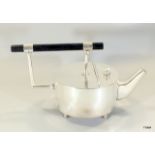 Silver plated Christopher Dresser style teapot