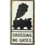 A level crossing sign