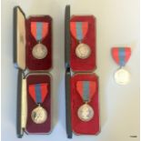 Five Queen Elizabeth II Imperial Service Medals named to Miss Eileen Usher Hanlon, Richard Parker,