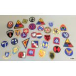 A quantity of US Military cloth Division badges