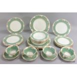 A Richie Lieu Paragon tea set and 4 Minton plates