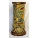 A Thomas Forrester jardiniere stand, signed R Deane. 63cm x 28cm