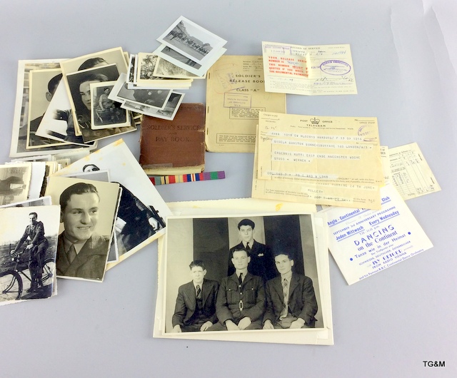 A large amount of military documents, photographs and paperwork belonging to Signalman RS Gunston of
