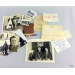 A large amount of military documents, photographs and paperwork belonging to Signalman RS Gunston of