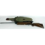 Weihauch Mellrichstadt bay .22 air rifle with telescopic sight by Bisley and carry bag WH80 kal5.5