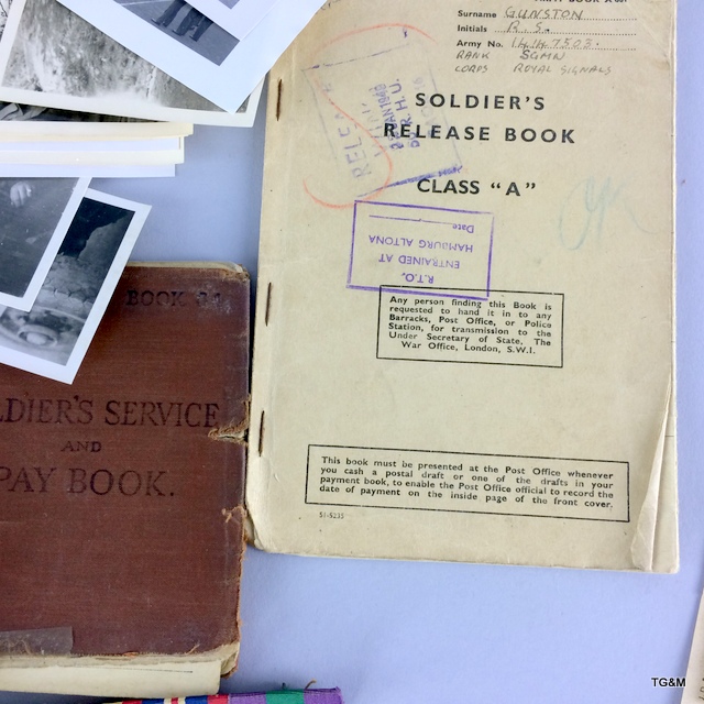 A large amount of military documents, photographs and paperwork belonging to Signalman RS Gunston of - Image 5 of 10