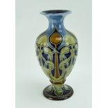 Royal Doulton C1900 Art Nouveau vase by Frank Butler. 36cm high.