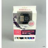 new boxed HD sports camera