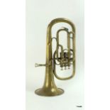 A vintage Hawkes & Son brass tuba