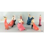 Collection of 7 Art of Movement figurines