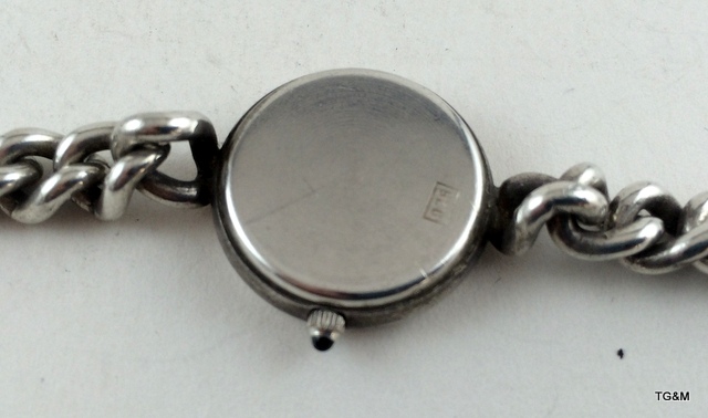 Silver ladies watch and silver ring - Image 4 of 5