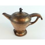 Arts and crafts copper tea pot