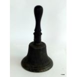 An old bronze school bell, possibly Victorian