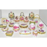 21 Limoges style pill boxes