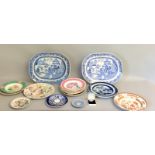 Collection of meat and dinner plates to include a collection of Limited Edition Horticultural