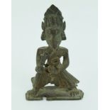 Indian Bronze C19th Figure of Ganesha. 13cm