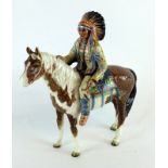 Beswick mounted Indian chief model