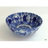 Oriental Flo Blue Center Bowl