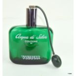 A huge glass display bottle for Aqua di Selva Cologne by Victor 30cms high by 23cms wide