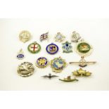 A selection of military badges