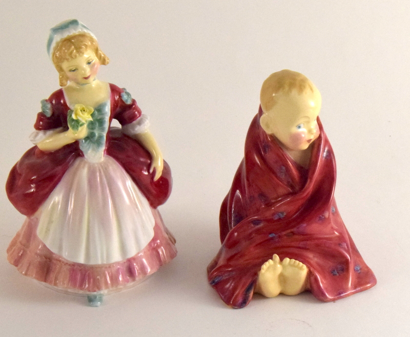 Collection of Royal Doulton figures to in include 'The Little Pig' and 2 Wedgewood items - Image 5 of 7