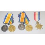 A WW1 medal pair named to 69901 Private W.A.Jones of the Royal Welsh Fusiliers, with another WW1