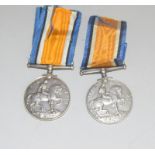 Two WW1 British War Medals to members of the same family, named to S4-197061 Acting Warrant