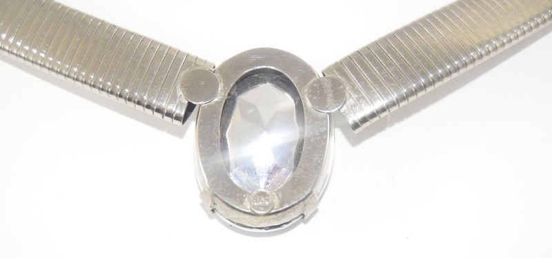 Butler and Wilson designer choker with paste set centre stone - Image 4 of 6