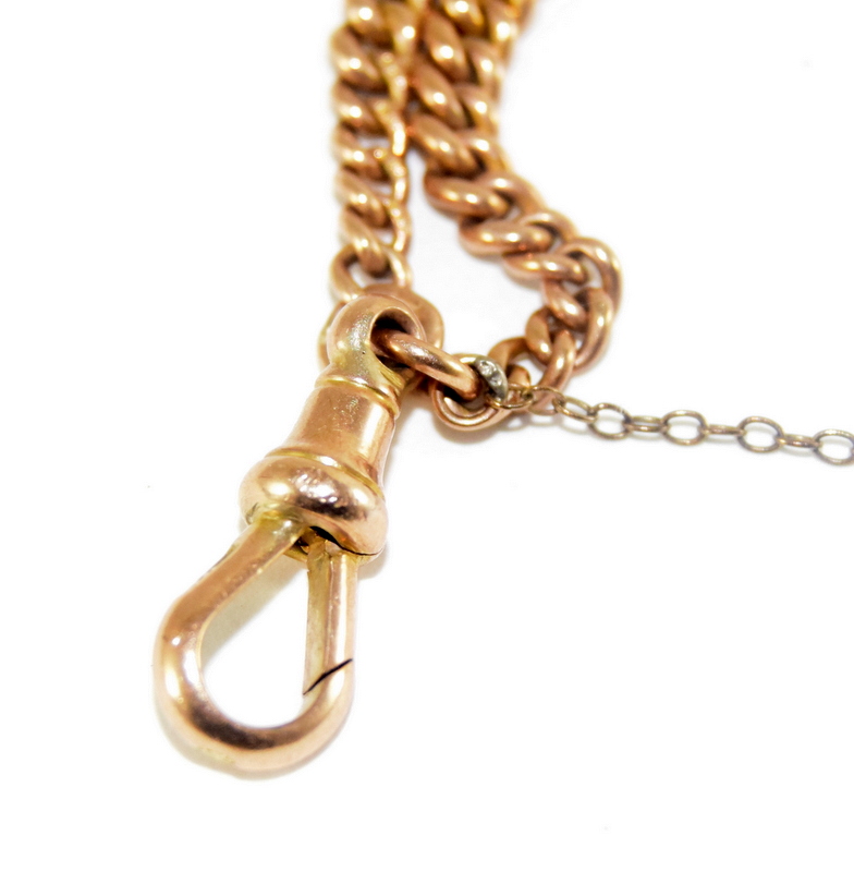 9ct gold Victorian graduated watch chain converted to a bracelet ,by Charles Danil Broughton each - Image 4 of 4