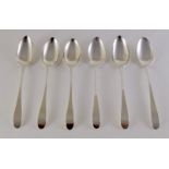 Set 6 silver spoons h/m