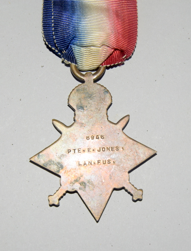 A WW1 medal trio named to 6946 Private E.Jones of the Lancashire Fusiliers - Image 3 of 3