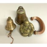 Bronze school bell ,brass buddha brass bell and copper Islamic handle