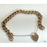 9ct rose gold ladies bracelet