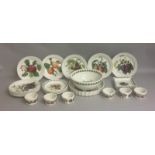 Quantity of Portmerion pottery ‘Pomona' to include plates bowls ramekins etc