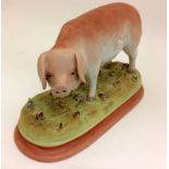 A ceramic pig